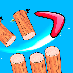 Boomerang Throw: Cutting Мод APK 1.0.5 [Бесконечные деньги,Бесплатная покупка]