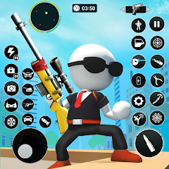 Stickman Sniper Shooting Games Mod APK 0.7 [Uang yang tidak terbatas]