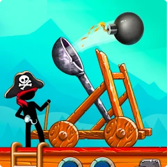 The Catapult: Stickman Pirates Mod APK 1.8.6[Remove ads,Paid for free,Unlimited money,Unlocked,Mod Menu]