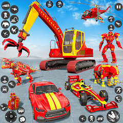 Excavator Robot War - Car Game Мод APK 1.8.8 [Бесконечные деньги]