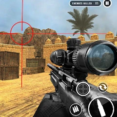 Army Desert Sniper : Fire Games- Free FPS Mod APK 1.2[Mod money]
