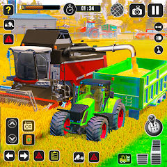 Tractor Farming Game Harvester Mod APK 2.7.1 [Reklamları kaldırmak,Mod speed]