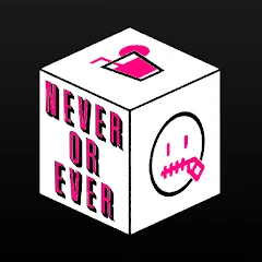 Never or Ever. Party game icon