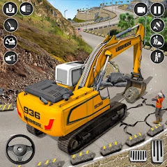 Excavator City Construction : Construction Games icon