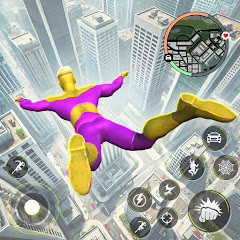 Super Rope Hero: Flying City Mod APK 1.26 [Hilangkan iklan,Uang yang tidak terbatas]