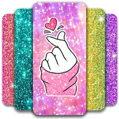 Glitter Wallpaper: Theme, Icon