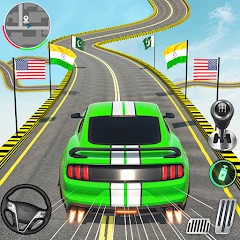 Muscle Car Stunts - Ramp Car Mod APK 6.37[Remove ads,Mod speed]