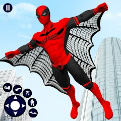 Flying Bat Robot Bike Game icon