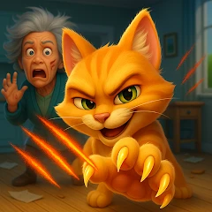 Cat Mayhem: Gran's Angry