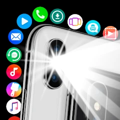 Flash Alert on Call and SMS icon