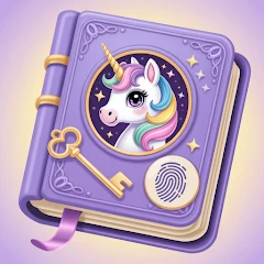 Unicorn Diary (lock - PIN) icon