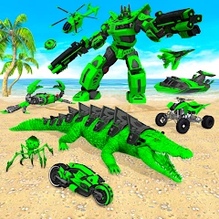 Crocodile Animal Robot Games icon