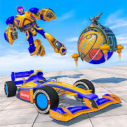 Basket Ball Robot Transform wars: Formula Car Game Мод APK 1.0.3 [Убрать рекламу,Mod speed]